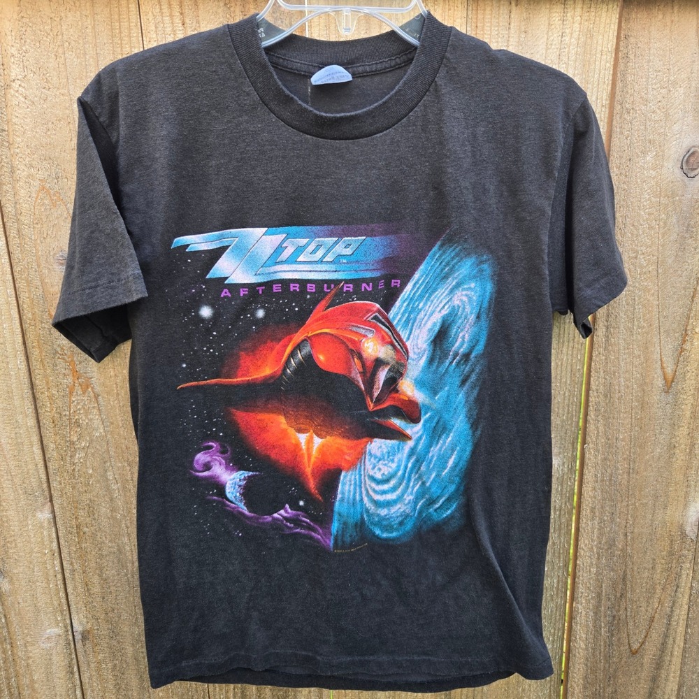 Vintage 1985 ZZ Original Top Afterburner Tour Shirt Spring Ford Black Large